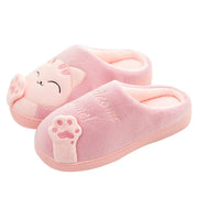 Women’s Winter Home Slippers – Warm Cartoon Cat Shoes