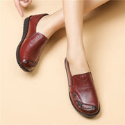 Women's Leather Vintage Loafers (Wb134 Black A) – Shop at OWNLUXE
