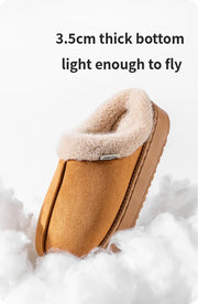 Plush Winter Home Slippers – Unisex Warm Indoor & Outdoor Shoes