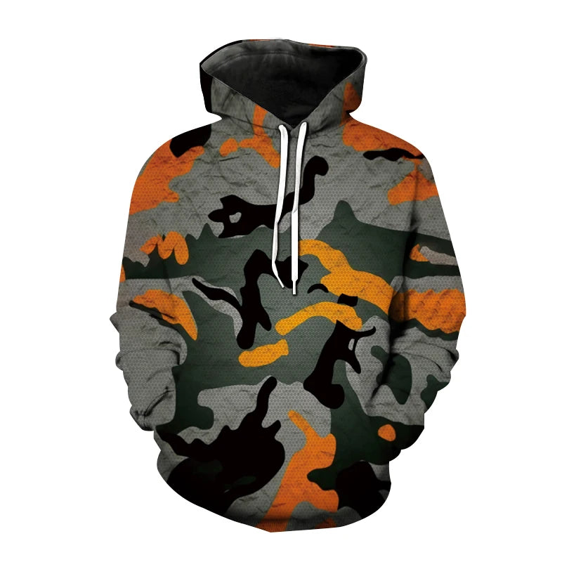 Fashion 3D Printed Camouflage Pattern Hooded Sweatshirt | OWNLUXE
