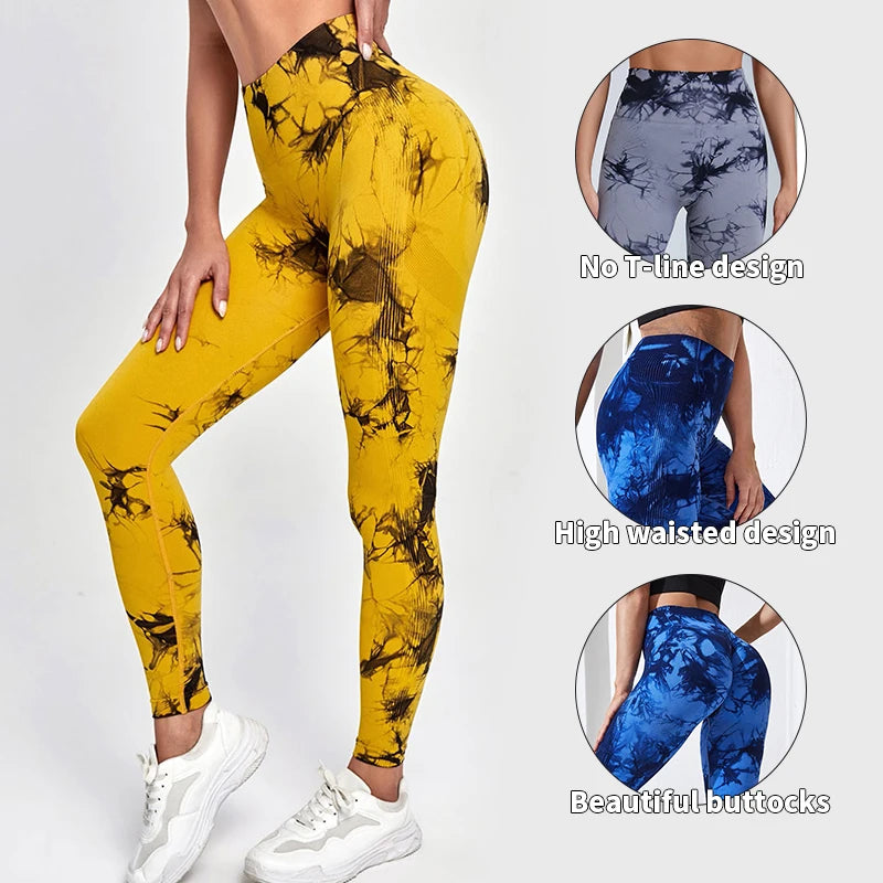 Seamless High Waist Yoga Leggings for Women – Push-Up & Ankle-Length