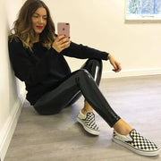 Leather Yoga Running Leggings | OWNLUXE
