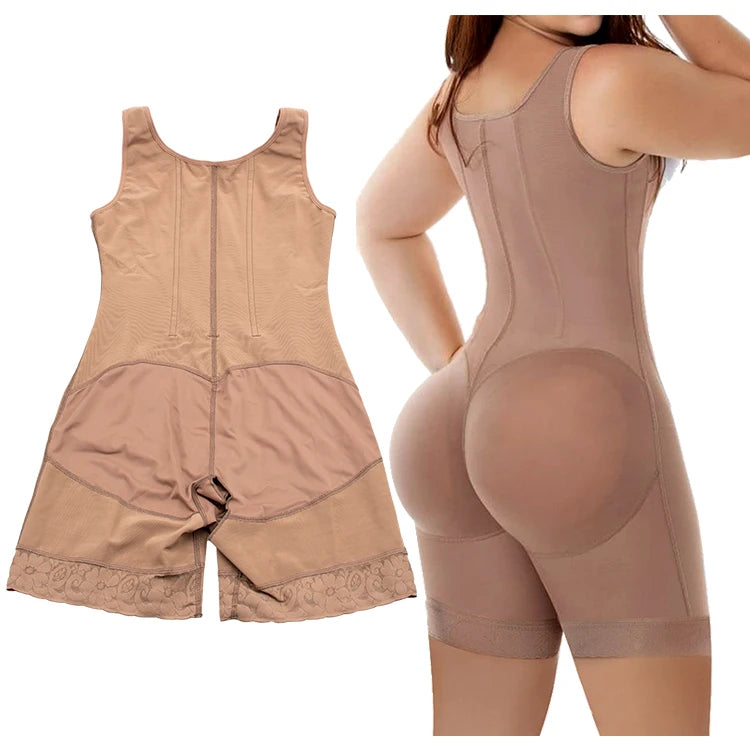 Firm Control Lace Bodysuit Shaper - Underwire Support Shapewear