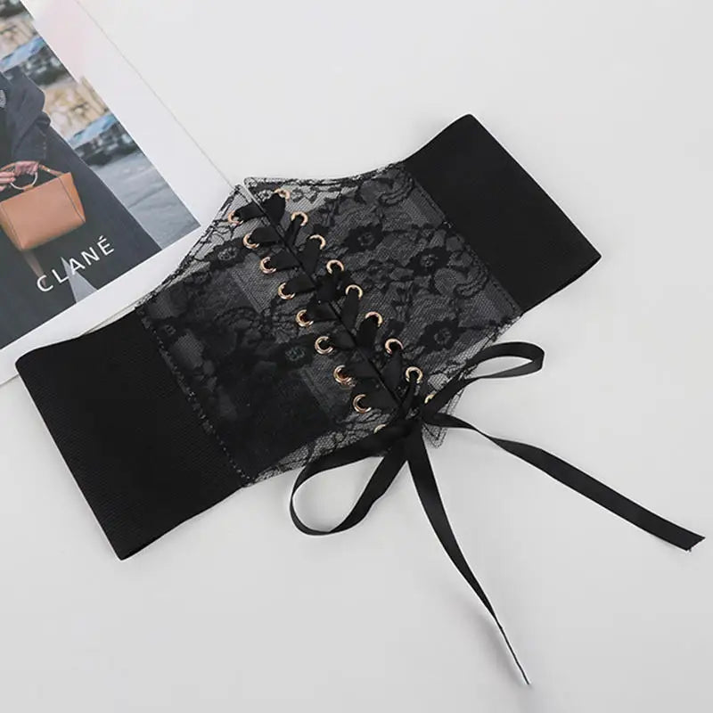 Embroidered Lace Corset | OWNLUXE