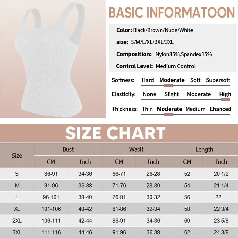 Vest Compression Tummy-Control Seamless Top | OWNLUXE