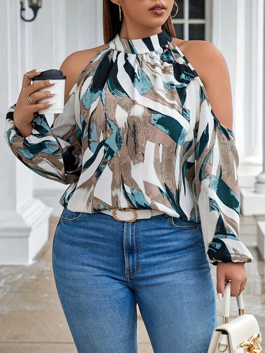 Pullover Polyester Top – Classic All‑Season Plus Size
