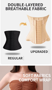 U-Shaped Waist Trainer Corset with Steel Bones for Women