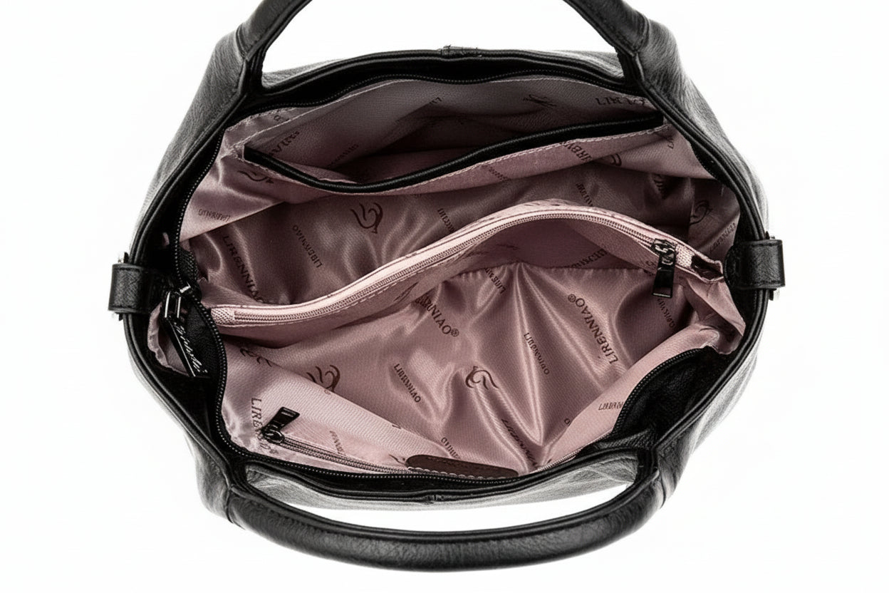 Soft Leather Crossbody Handbag - Casual Tote & Messenger Bag | OWNLUXE