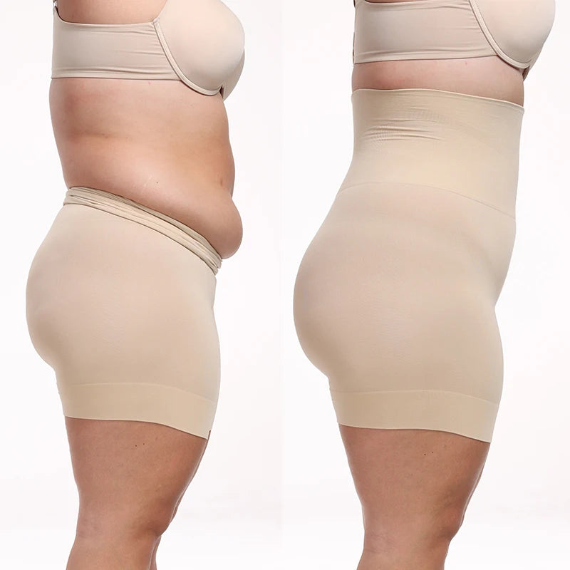 High-Waisted Tummy Control Shapewear Shorts - Body Shaper