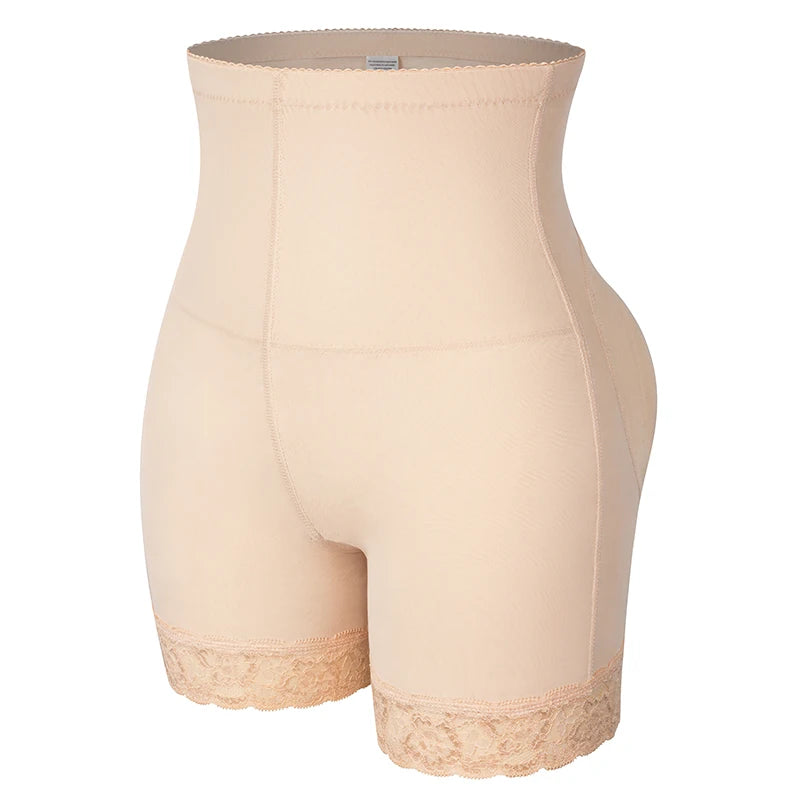 High Waisted Padded Butt Lifter Shapewear - Tummy Control Panty