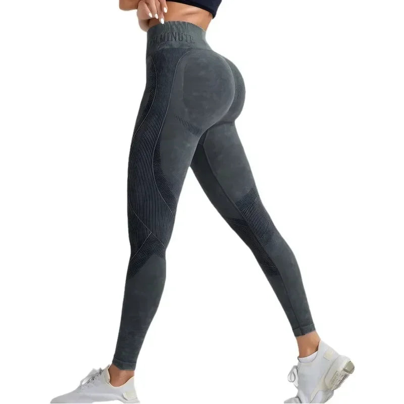 Women's High-Waist Seamless Leggings (Brown) | OWNLUXE