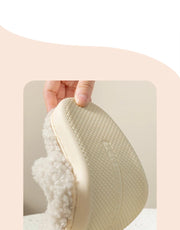 Cute Bear Fluffy Slippers – Warm Plush House Shoes