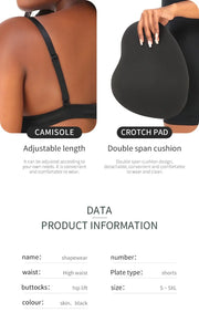 Padded Hip Enhancer Bodysuit Butt Lifter Shapewear