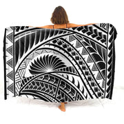 Hibiscus-Print Polynesian Sarong | OWNLUXE