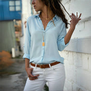Long-Sleeve Oversized Blouse | OWNLUXE