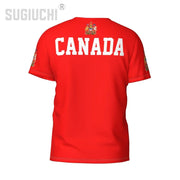 Custom Canada Flag 3D T-Shirt – Personalized Soccer Fan Tee