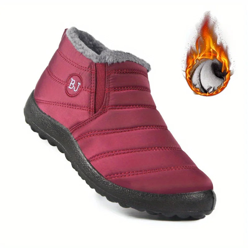 Women’s Waterproof Warm Snow Boots – Non-Slip Low Hiking Shoes