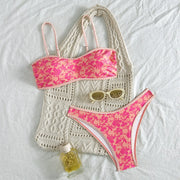 Printed Triangle Bikini Set | OWNLUXE