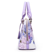 Fashion Elegant Shell Bag – Women's Flower Printing Tote Shoulder Crossbody