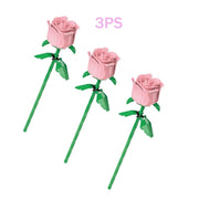 Eternal Rose Bouquet Building Block Set | OWNLUXE