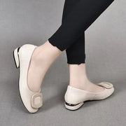Women's Low Heel Leather Pumps – Shop at OWNLUXE