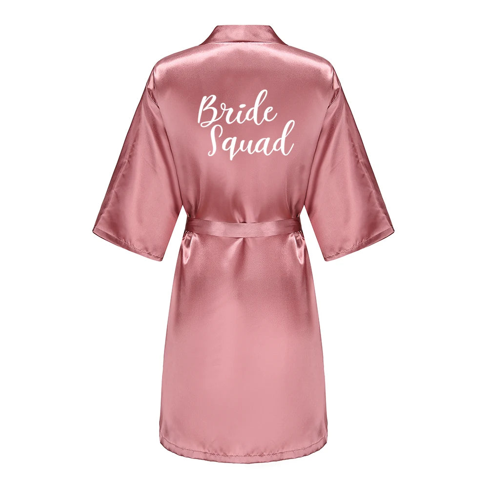 Satin Bridal Robe – Bridesmaid & Wedding Party Bathrobe | OWNLUXE