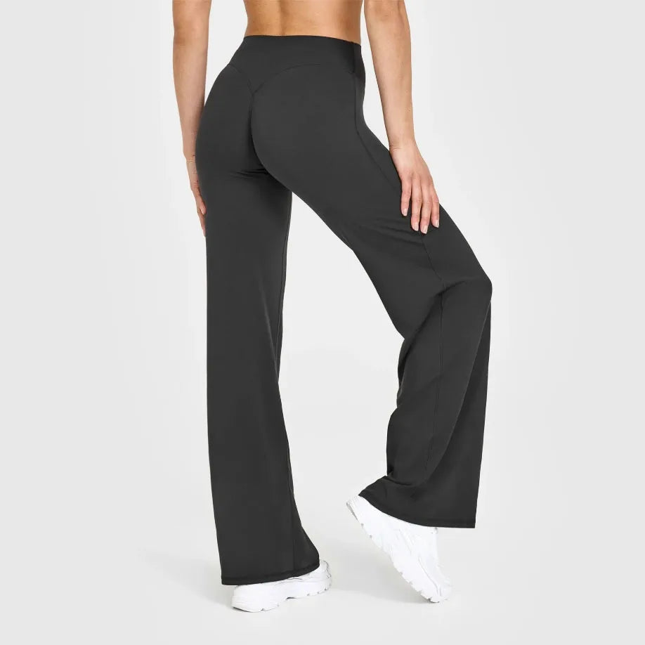 Mid-Waist Yoga Pants – Straight Leg Active