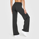 Load image into Gallery viewer, Women's Mid-Waist Yoga Pants - Straight Leg Gym Leggings for Pilates &amp; Running
