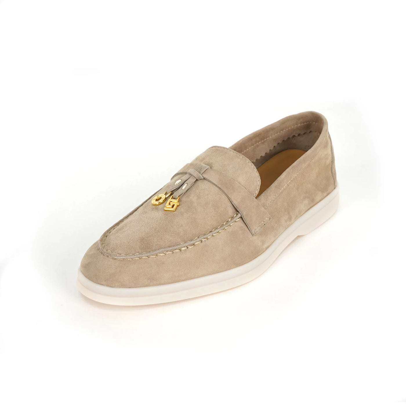 Women's Round Toe Leather Retro Loafers (Blue Grey) – Shop at OWNLUXE