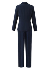 Slim Notched Blazer & Formal Trouser Set | OWNLUXE