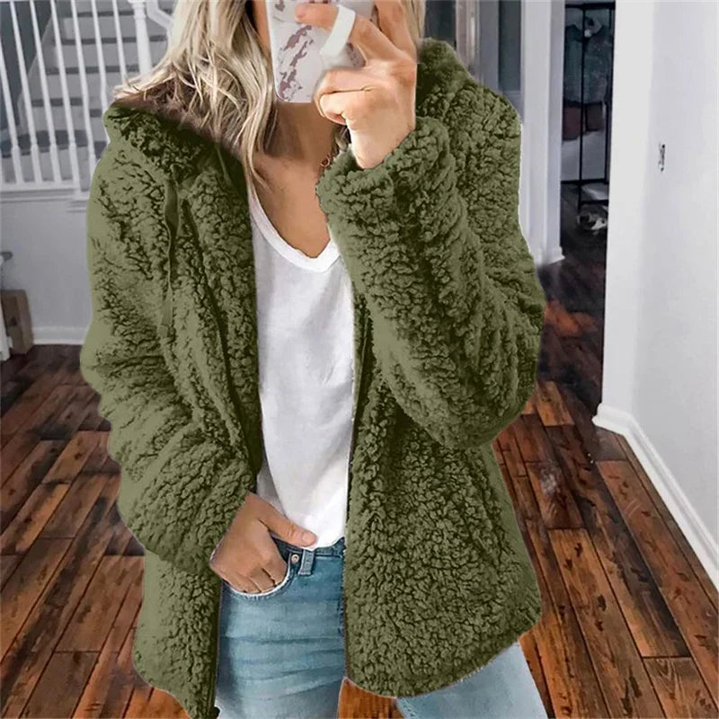 Women’s Zip Up Hoodie – Cozy Hooded Layer for Autumn & Winter