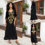 Women's Short Sleeve V-Neck Dress | OWNLUXE