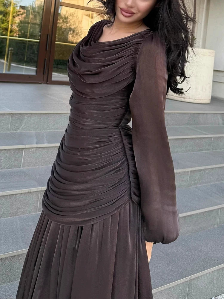 Women's Long-Sleeve Dress | OWNLUXE