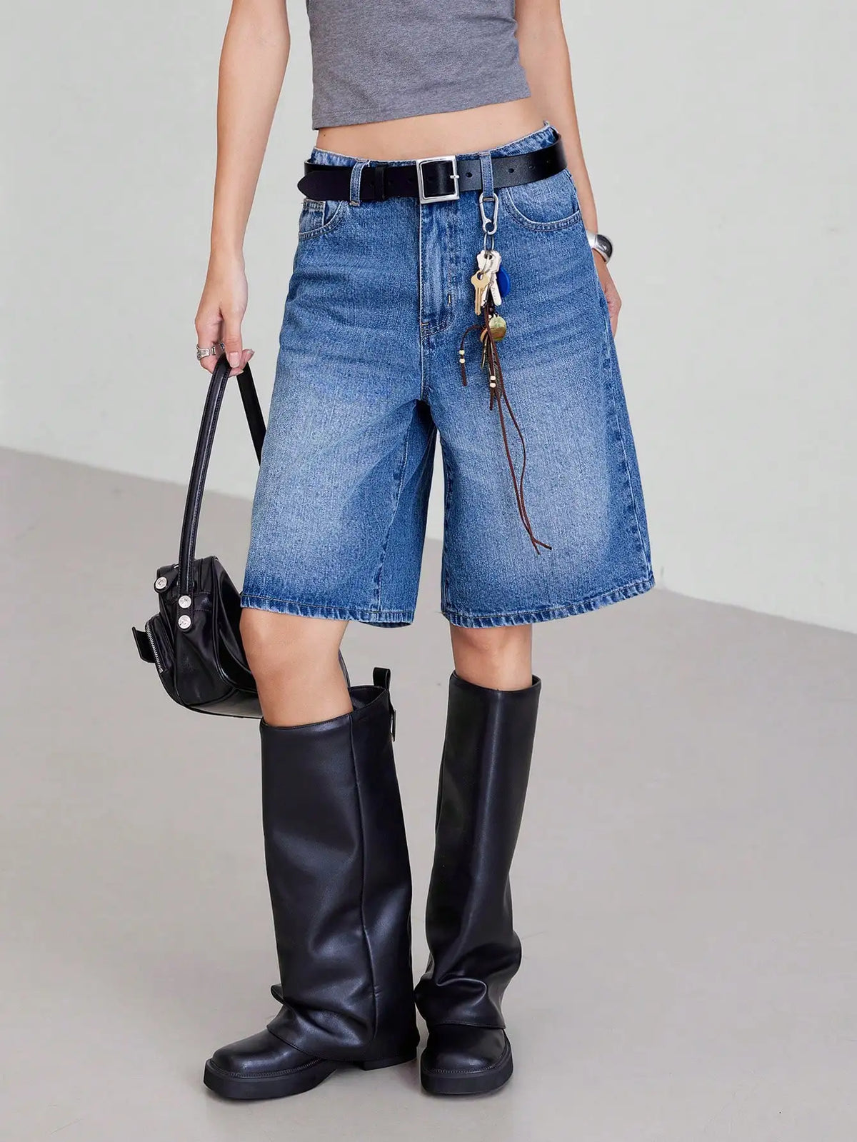 Women's Denim Retro Shorts – Shop at OWNLUXE