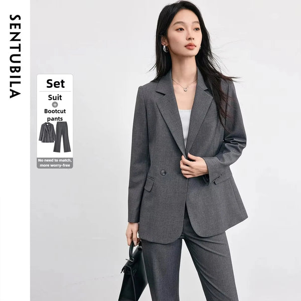 Sentubila Women's Suit Set Two Pieces Career Women Long | OWNLUXE