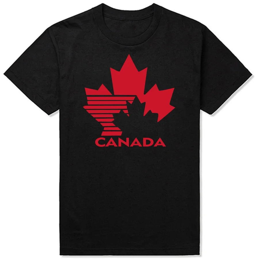 Team Canada Retro 80's Hockey Logo T-Shirt – Vintage Cotton Tee