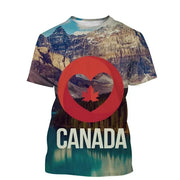 Canada Beaver T Shirt Canadian Flag Maple Leaf 3D Print Streetwear Man Woman O-Neck T-shirts Harajuku Tees Tops Kids Clothing