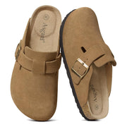 Women's Arch Support Adjustable Leather Slippers | OWNLUXE