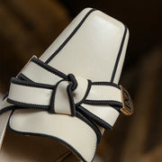 Women's Square-Toe Retro Heels | OWNLUXE