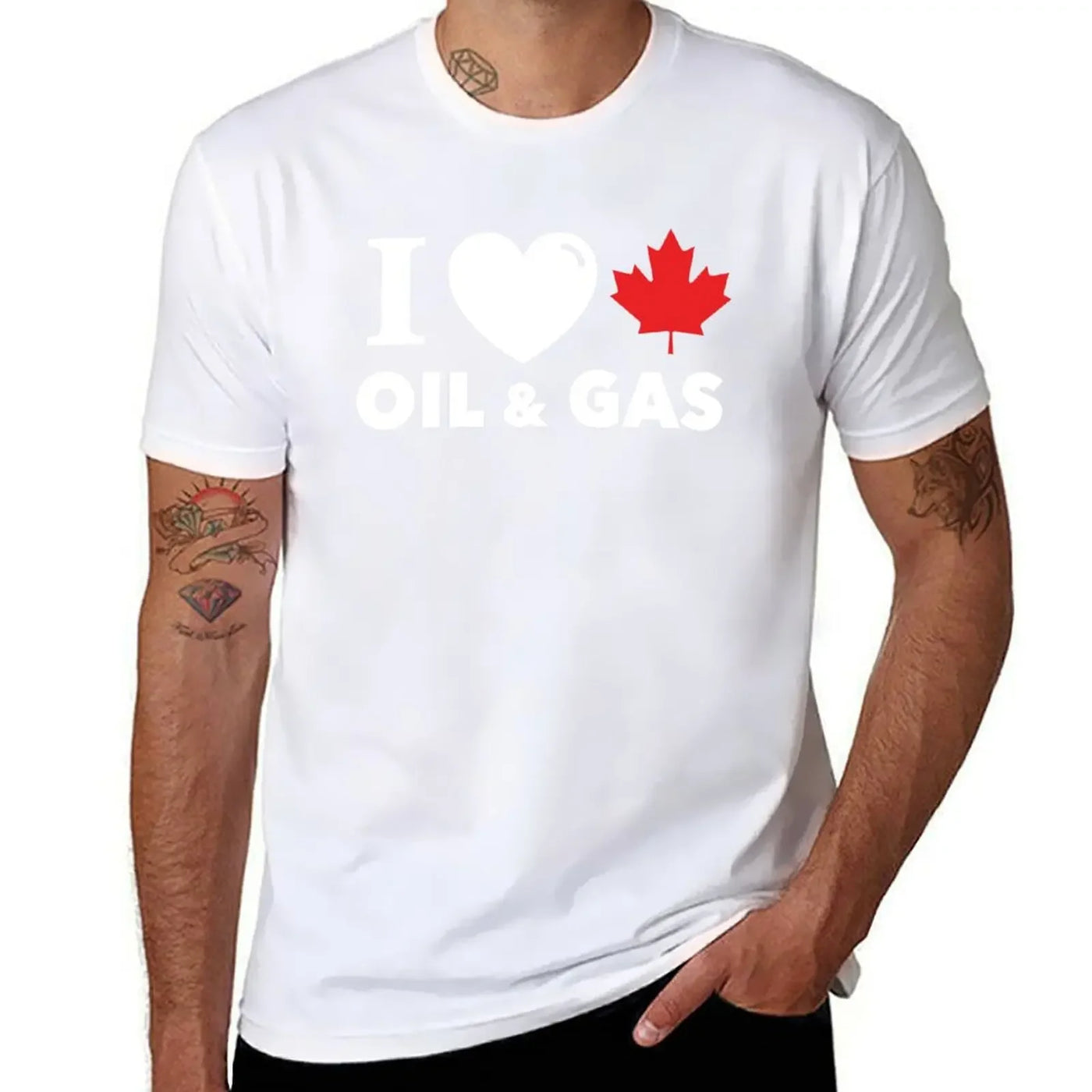 I Love Canadian Oil & Gas T-Shirt – Alberta Maple Leaf Pride Tee | OWNLUXE