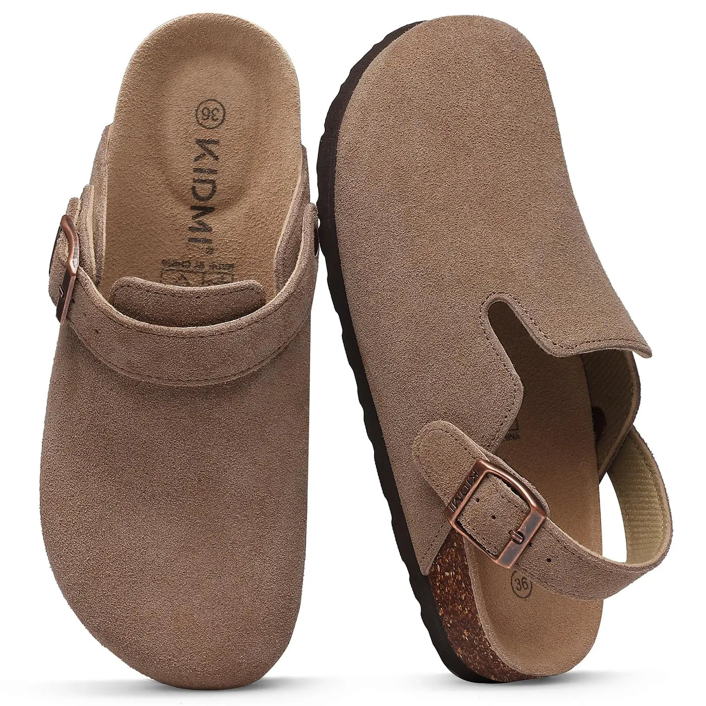 Women's Arch Support Adjustable Leather Slippers | OWNLUXE