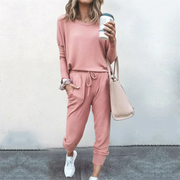 Two-Piece Polyester Pajama Set (Beige) – Shop at OWNLUXE
