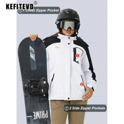 Women's Windproof Fleece-Lined Winter Jacket