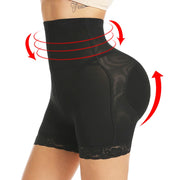 High Waisted Padded Butt Lifter Shapewear - Tummy Control Panty
