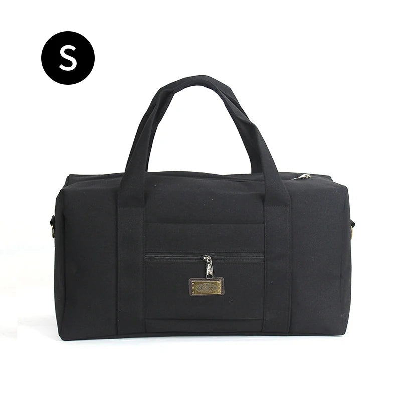 Canvas Travel Duffle Bag – Lightweight Weekender Holdall (S/M/L)