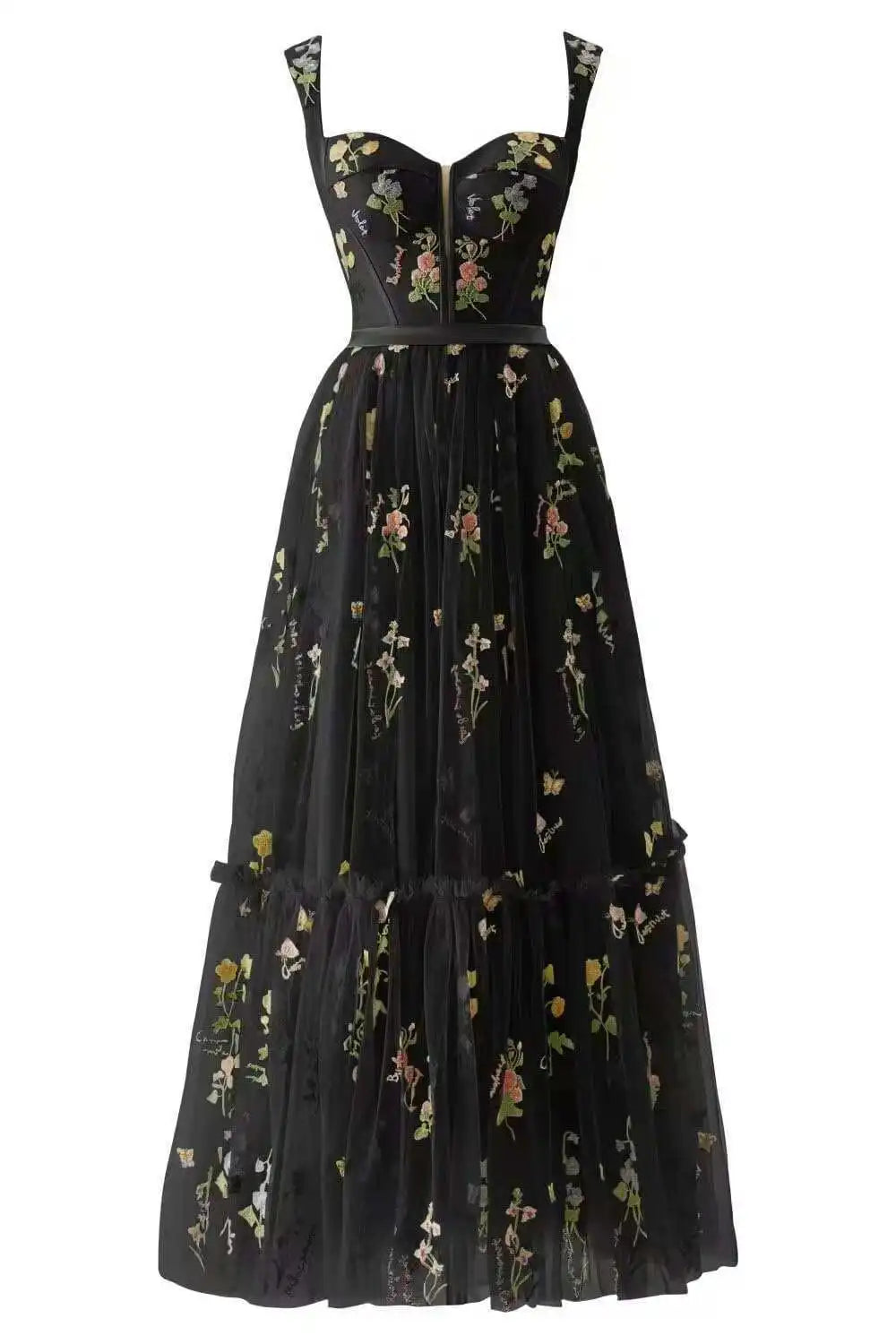 Sleeveless Mesh Ceremonial Dresses | OWNLUXE