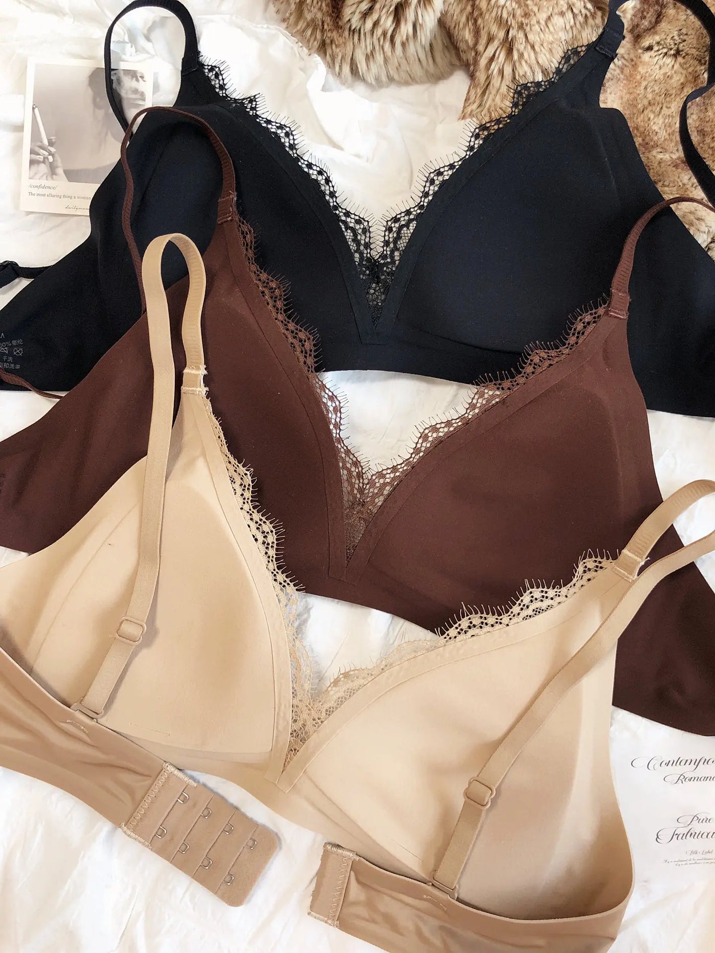 Seamless Push-Up Satin Bra | OWNLUXE