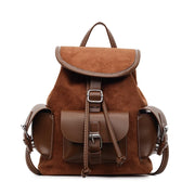Compact Multi-Pocket PU Leather Backpack - Korean Fashion Mini Bag | OWNLUXE
