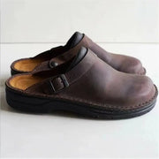 Unisex Leather Vintage Slippers – Shop at OWNLUXE