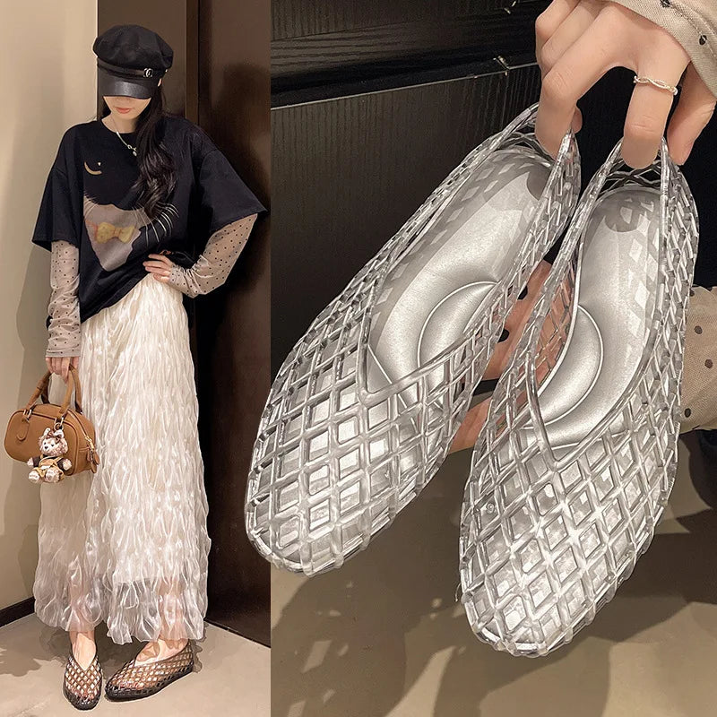 Women's Mouth Crystal Sandals – Shop at OWNLUXE